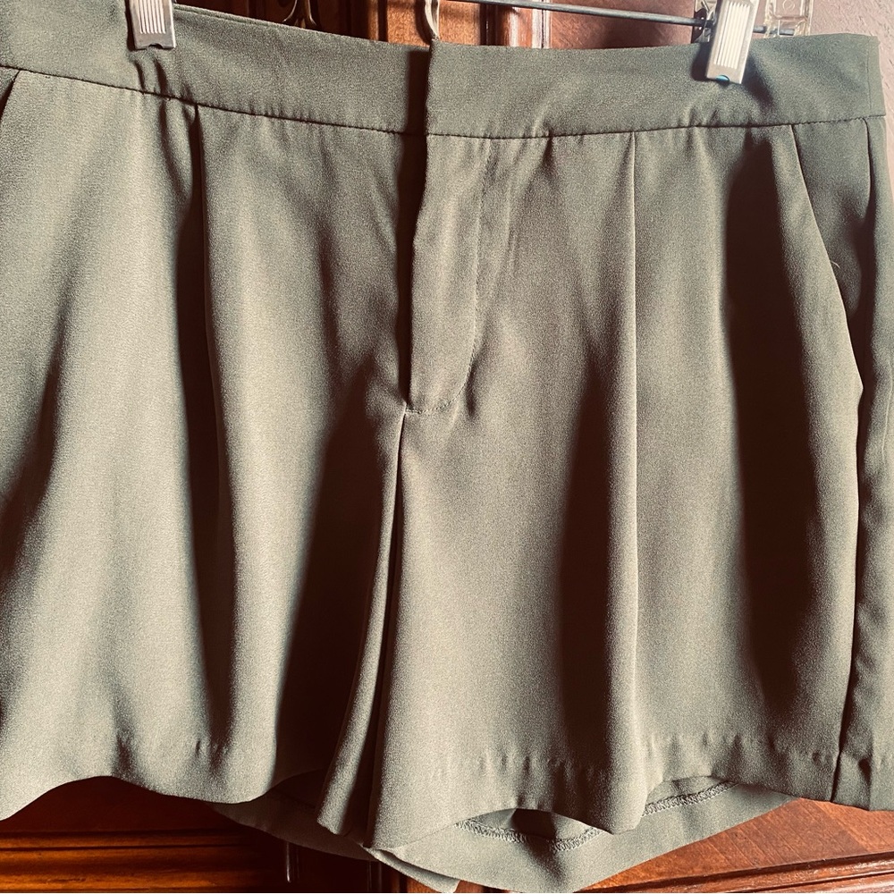 High Waist Olive Shorts